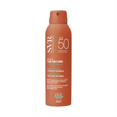 SVR SUN SECURE BRUME, purškiamas balzamas nuo saulės veidui ir kūnui, SPF50+, 200 ml