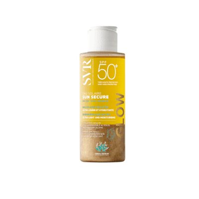 SVR SUN SECURE EAU SOLAIRE GLOW SPF50+ švytėjimo suteikiantis kūno vanduo nuo saulės, 100 ml