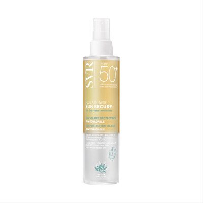 SVR SUN SECURE EAU SOLAIRE SPF50+. purškiamas dvifazis vanduo nuo saulės, 200 ml