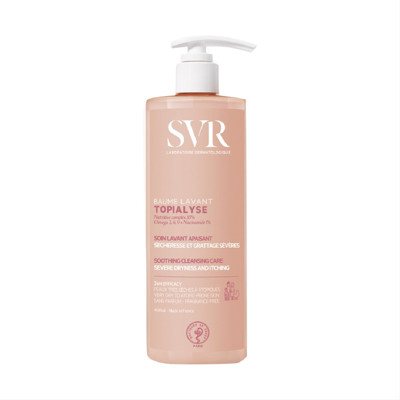 SVR TOPIALYSE BAUME LAVANT, balzaminis kūno prausiklis sudirgusiai, alergiškai, atopiškai odai, 400 ml