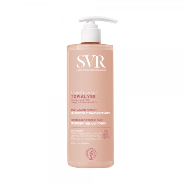 SVR TOPIALYSE BAUME LAVANT prausiamasis balzamas labai sausai ir atopinei odai, 400 ml