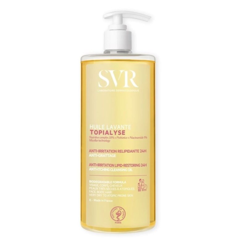 SVR TOPIALYSE biologiškai skaidus aliejus prausimuisi ir maudynėms, 1000 ml