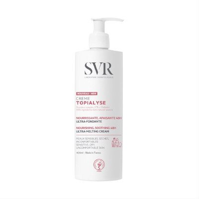 SVR TOPIALYSE CRÈME, kūno kremas-emolientas itin sausai odai, 400 ml
