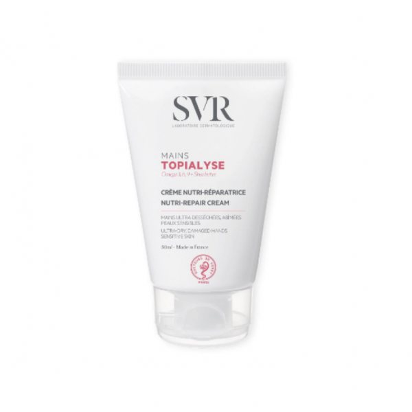 SVR TOPIALYSE MAINS rankų kremas išsausėjusiai, pažeistai odai, 50 ml