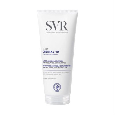 SVR XERIAL 10 LAIT, drėkinamasis kūno kremas su grynuoju šlapalu 10 %, 200 ml
