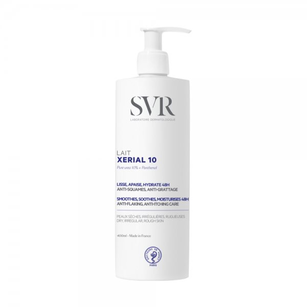 SVR XERIAL 10 LAIT kūno pienelis su 10% šlapalo, 400 ml