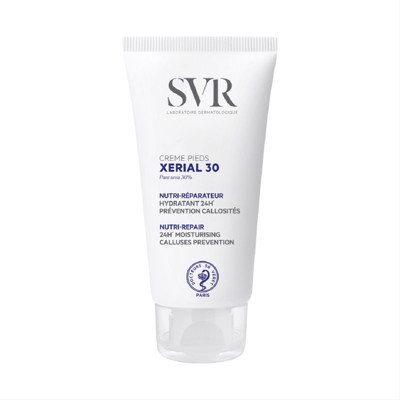 SVR XERIAL 30 CRÈME PIEDS, pėdų kremas su šlapalu 30 % nuo nuospaudų, 50 ml