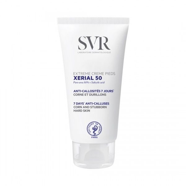 SVR XERIAL 50 EXTREME CREME PIEDS intensyvus pėdų kremas su 50% šlapalo, 50 ml