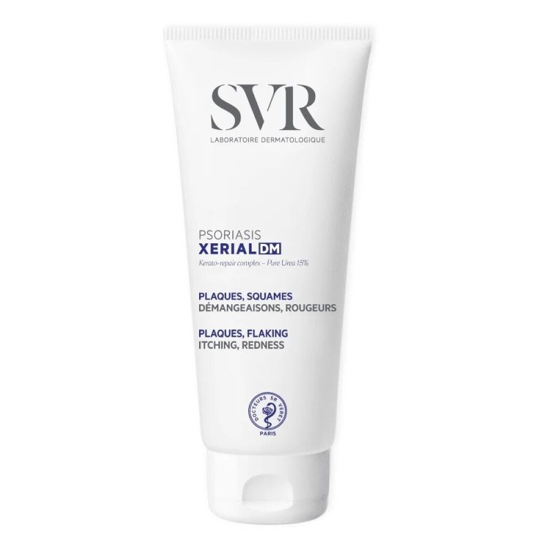 SVR XERIAL DM PSORIASIS medicininė priemonė su šlapalu simptominiam psoriazės gydymui, 200 ml