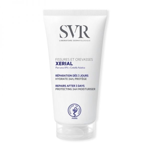 SVR XERIAL FISSURES CREVASSES kremas suskeldėjusiai ir sustorėjusiai pėdų odai prižiūrėti, 50 ml