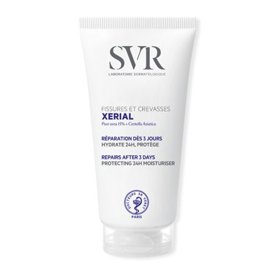 SVR XERIAL FISSURES & CREVASSES, minkštinamasis kremas su 15% šlapalu suskilinėjusių pėdų atstatymui, 50 ml