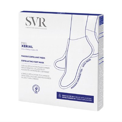 SVR XERIAL PEEL, rūgštinė šveičiamoji pėdų kaukė, 1 pora