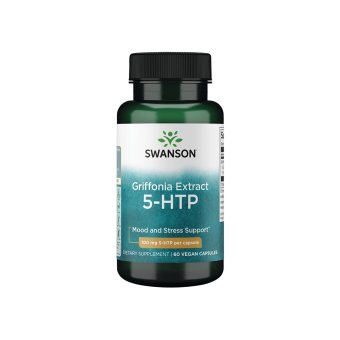 SWANSON, 5-HTP 500 Mg, 60 kapsulių