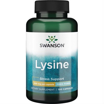 SWANSON, 500mg, L-Lizinas, kapsulės, N100
