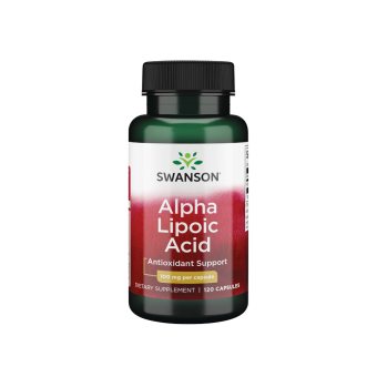 SWANSON ALFA LIPOINĖ RŪGŠTIS 100 MG, 100 kapsulių