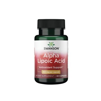 SWANSON ALFA LIPOINĖ RŪGŠTIS 300 MG, 60 kapsulių