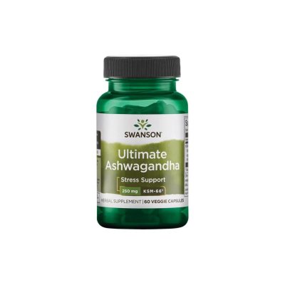 SWANSON Ašvaganda (Ashwagandha) KSM-66 ekstrakto kapsulės, N60