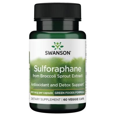 SWANSON Brokolių ekstraktas (Sulforafanas) 400 Mcg, veganiškos kapsulės, N60