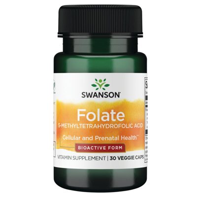 SWANSON FOLIO RŪGŠTIS 680 mcg, metiltetrahidrofolinė, 30 kapsulių