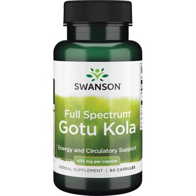 SWANSON GOTU KOLA, 435 mg, 60 kapsulių