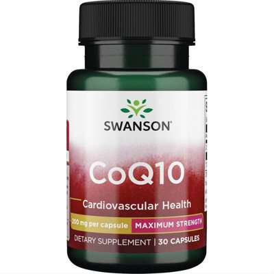 SWANSON KOFERMENTAS Q10, 200 mg, 30 kapsulių