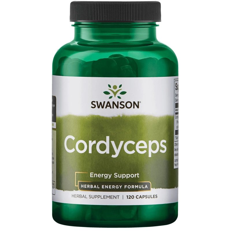 SWANSON, Kordicepsas (Cordyceps) 600MG kaps., N120