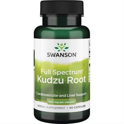 SWANSON KUDZU ROOT, 500 mg, 60 kapsulių