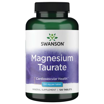 SWANSON MAGNIO TAURATAS 100 mg, 120 tablečių