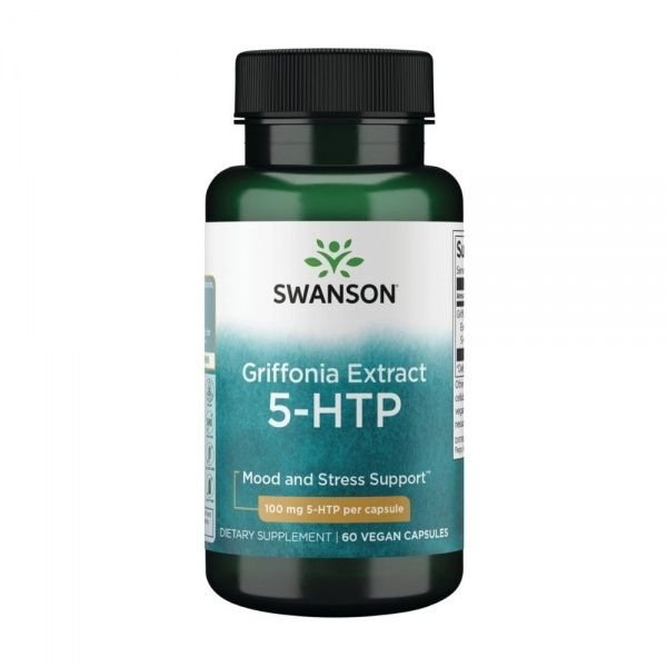 SWANSON maisto papildas 5-HTP 500 mg, 60 kaps.