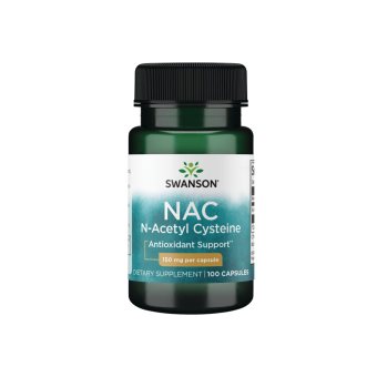 SWANSON NAC (N-ACETILCISTEINAS), 100 kapsulių