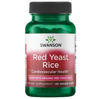 SWANSON Raudonųjų mielių ryžiai (Ekologiški JAV) 600MG, N60
