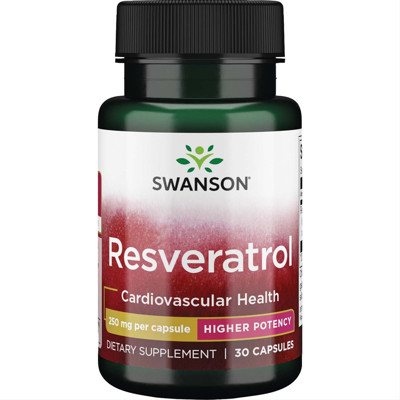 SWANSON RESVERATROL, 250 mg, 30 kapsulių
