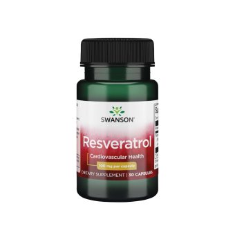 SWANSON RESVERATROLIS 100 MG, 30 kapsulių