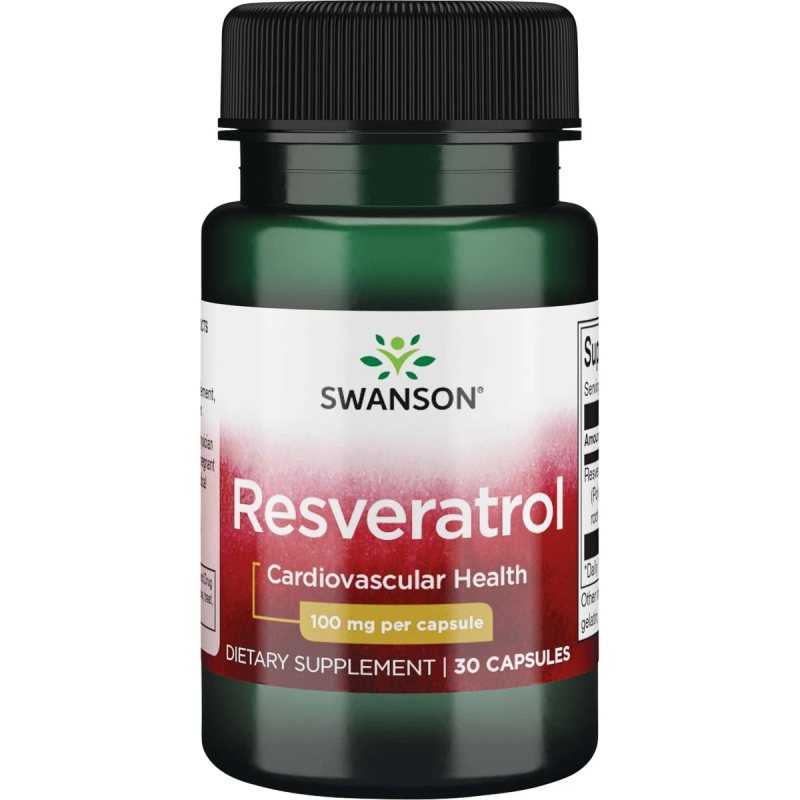 SWANSON, Resveratrolis 100MG, 30 kapsulių, N1