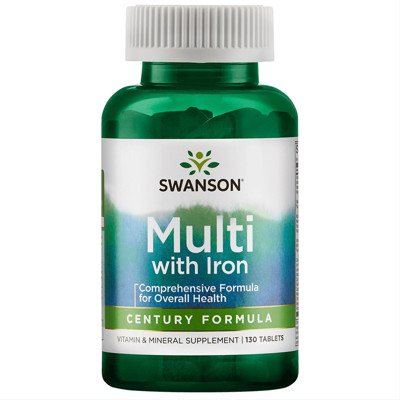 SWANSON, Super multivitaminų ir mineralų kompleksas, 130 kapsulių