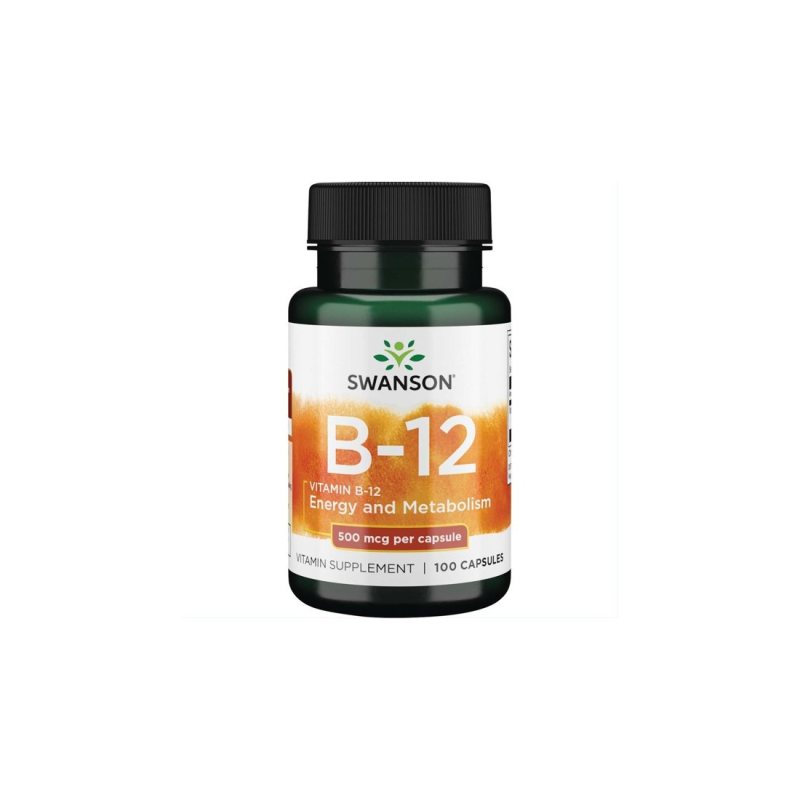 SWANSON, VITAMINAS B12, 100 kapsulių