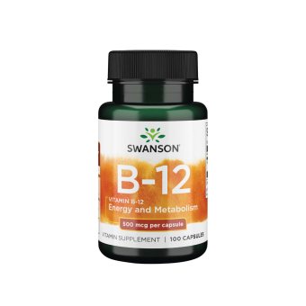 SWANSON VITAMINAS B12 500 µg, 100 kapsulių