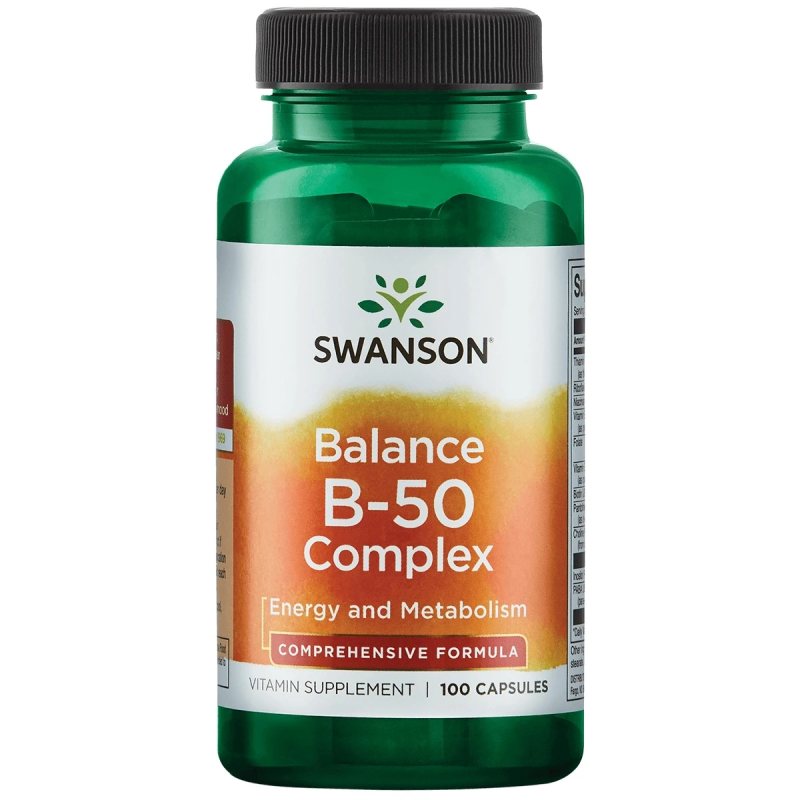 SWANSON, Vitaminų B kompleksas kaps., N100