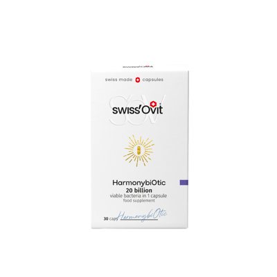 SWISSOVIT Harmonybiotic gerosios bakterijos, kapsulės, N30