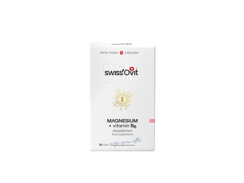 SwissOvit Magnis + vitaminas B6, kapsulės, N30