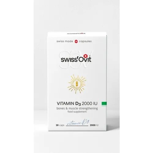 SwissOvit Vitaminas D3 2000IU kapsulės N30