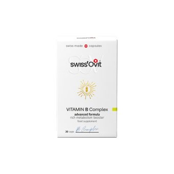 SWISSOVIT vitamino B kompleksas, 30 kapsulių