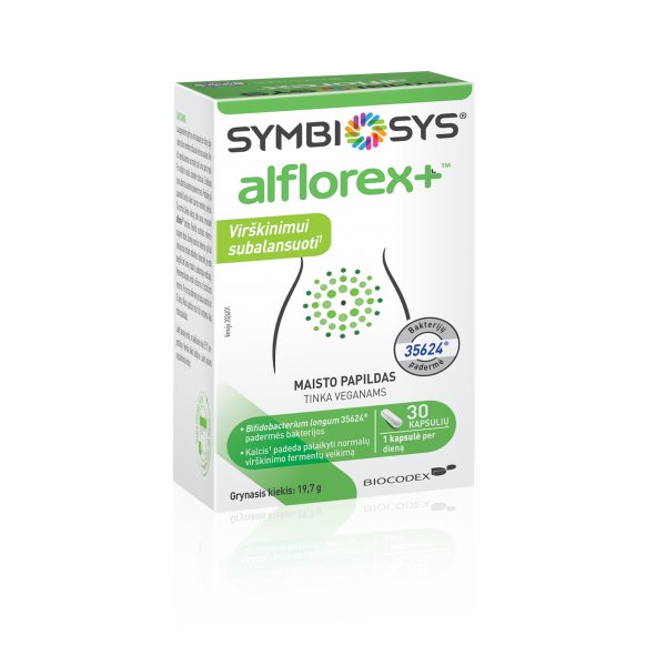SYMBIOSYS ALFLOREX + kapsulės, N30