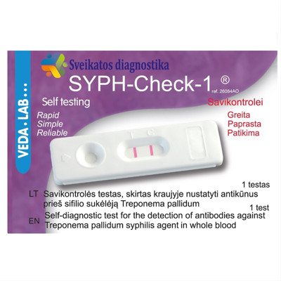 SYPH-CHECK-1, sifilio testas, 1 vnt