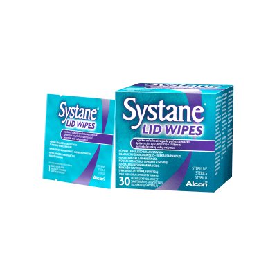 SYSTANE Lid Wipes servetėlės akių vokų valymui N30