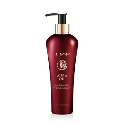 T-LAB Professional glotninamasis kondicionierius - kaukė AURA OIL DUO TREATMENT, 300 ml