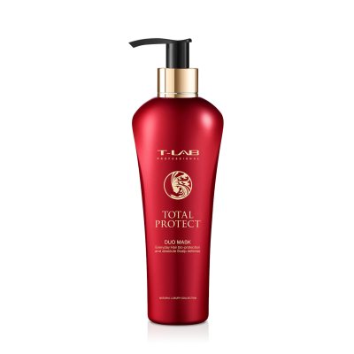 T-LAB Professional kaukė nualintiems plaukams ir galvos odai TOTAL PROTECT DUO MASK, 300 ml