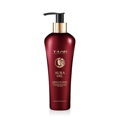 T-LAB Professional maitinamasis kūno ir veido prausiklis AURA OIL ABSOLUTE WASH, 300 ml