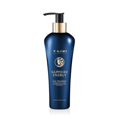 T-LAB Professional stiprinamasis plaukų kondicionierius - kaukė SAPPHIRE ENERGY DUO TREATMENT, 300 ml