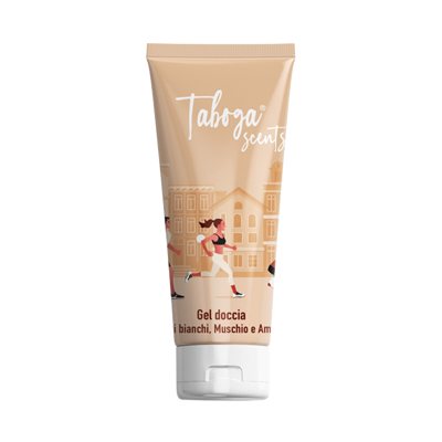 TABOGA SCENTS dušo gelis FIORI BIANCHI, MUSCHIO E AMBRA, 250 ml